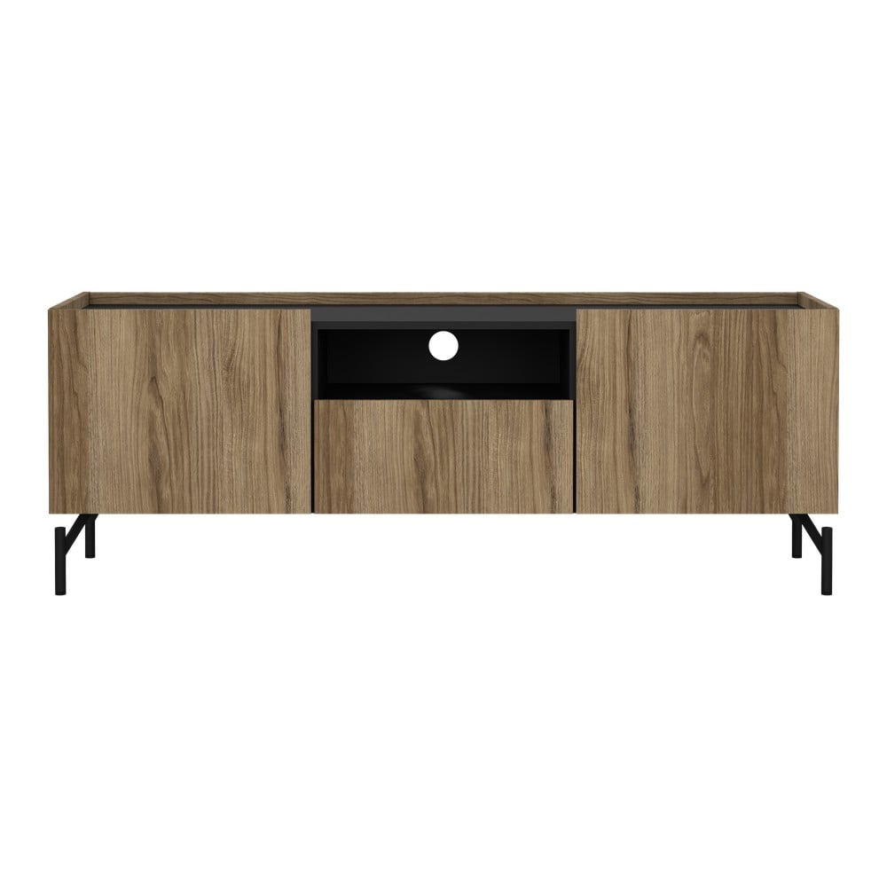 Comodă TV maro cu aspect de lemn de stejar 147x54x41 cm Bergen – Tvilum