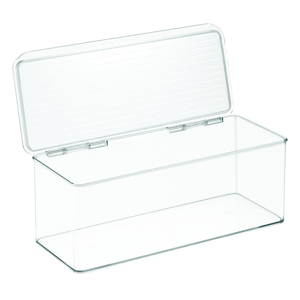 Cutie transparentă iDesign, 15 x 34 cm Accesorii