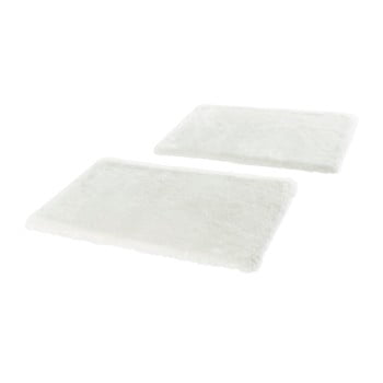 Set 2 covorașe pentru camera copiilor mint rugs soft, 90 x 140 cm, alb