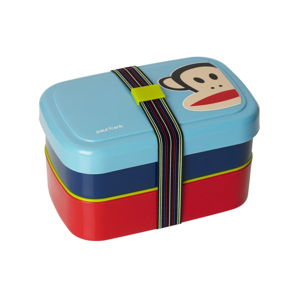 Cutie pentru gustare, 2 nivele, LEGO® Paul Frank, albastru