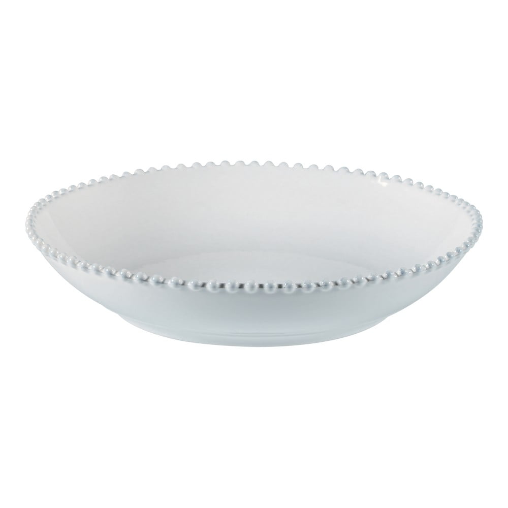 Farfurie adâncă pentru salată/paste din gresie ceramică Costa Nova Pearl, ⌀ 34 cm, alb ⌀