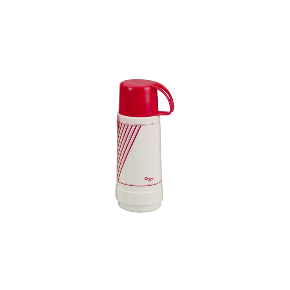 Sticlă termos Metaltex Vacuum, 750 ml, alb-roșu