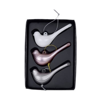 Set 3 decorațiuni pentru bradul de crăciun ego dekor birds
