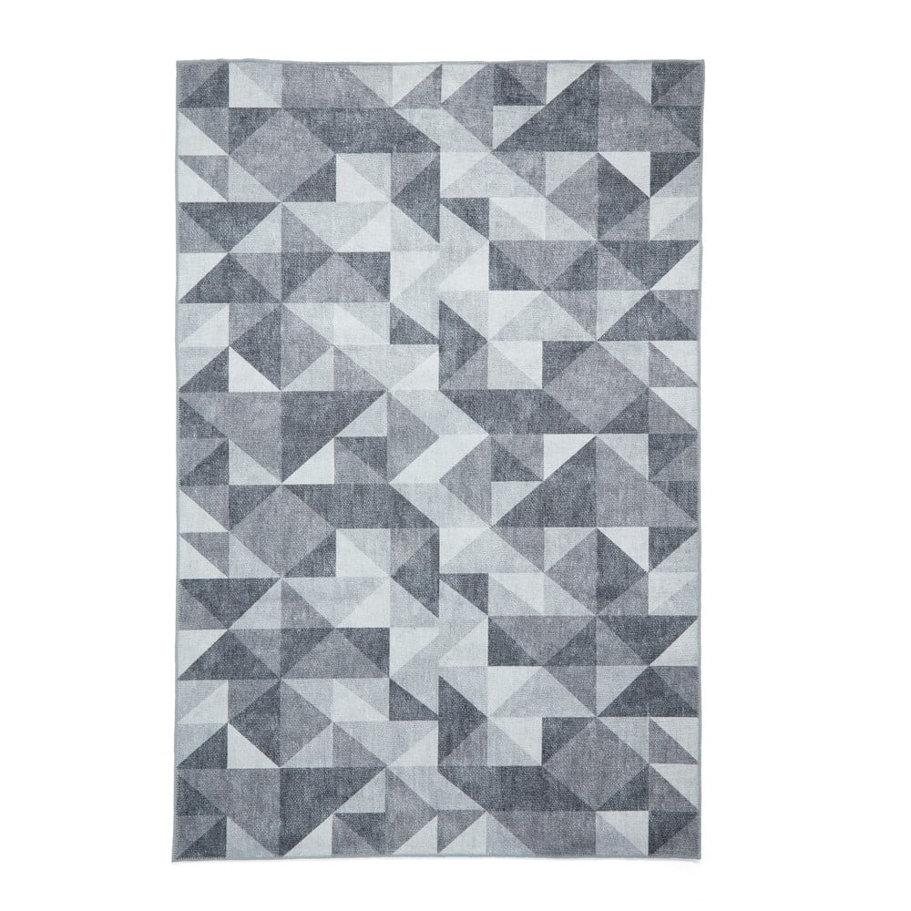 Covor gri lavabil 76x150 cm Coral Grey – Think Rugs