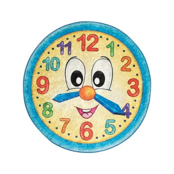 Covor antiderapant pentru copii chilai watch, ø 140 cm