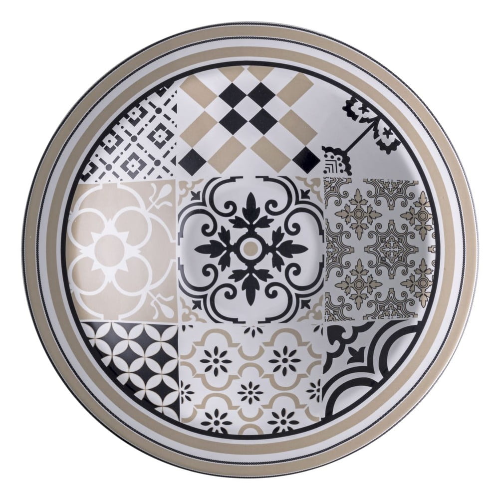 Poza Farfurie adanca din gresie ceramica Brandani Alhambra II., Ã¸ 30 cm