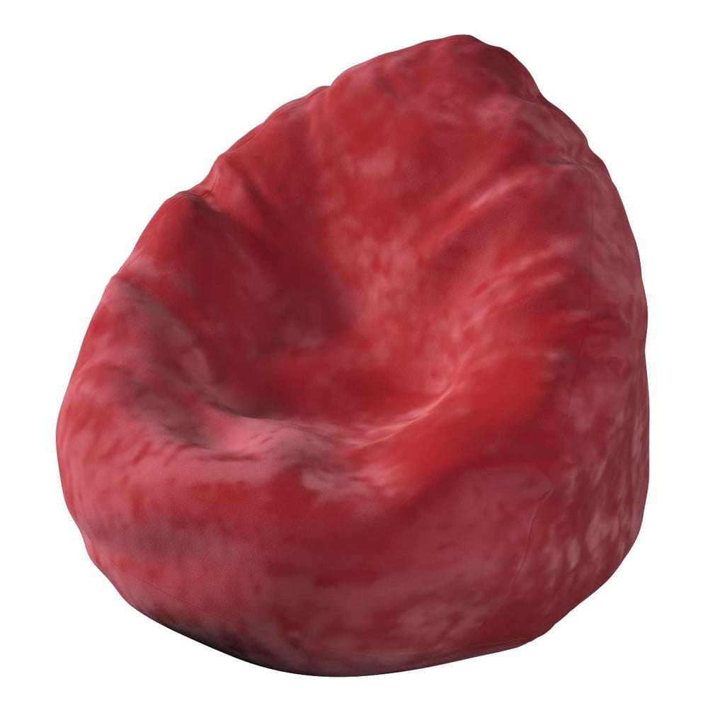 Fotoliu bean bag roșu Posh Velvet – Yellow Tipi Bag imagine model 2022