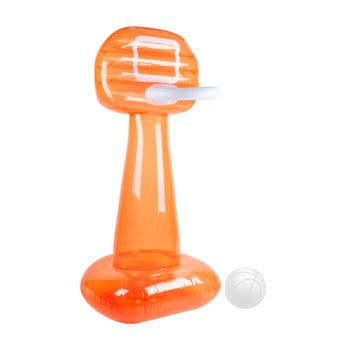 Set cu minge și coș de basket gonflabil sunnylife pomelo, portocaliu