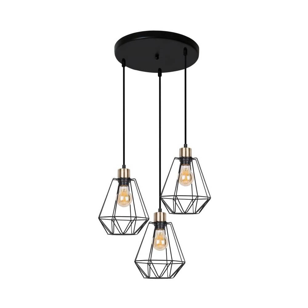 Lustra neagra din metal Primo a€“ Candellux Lighting