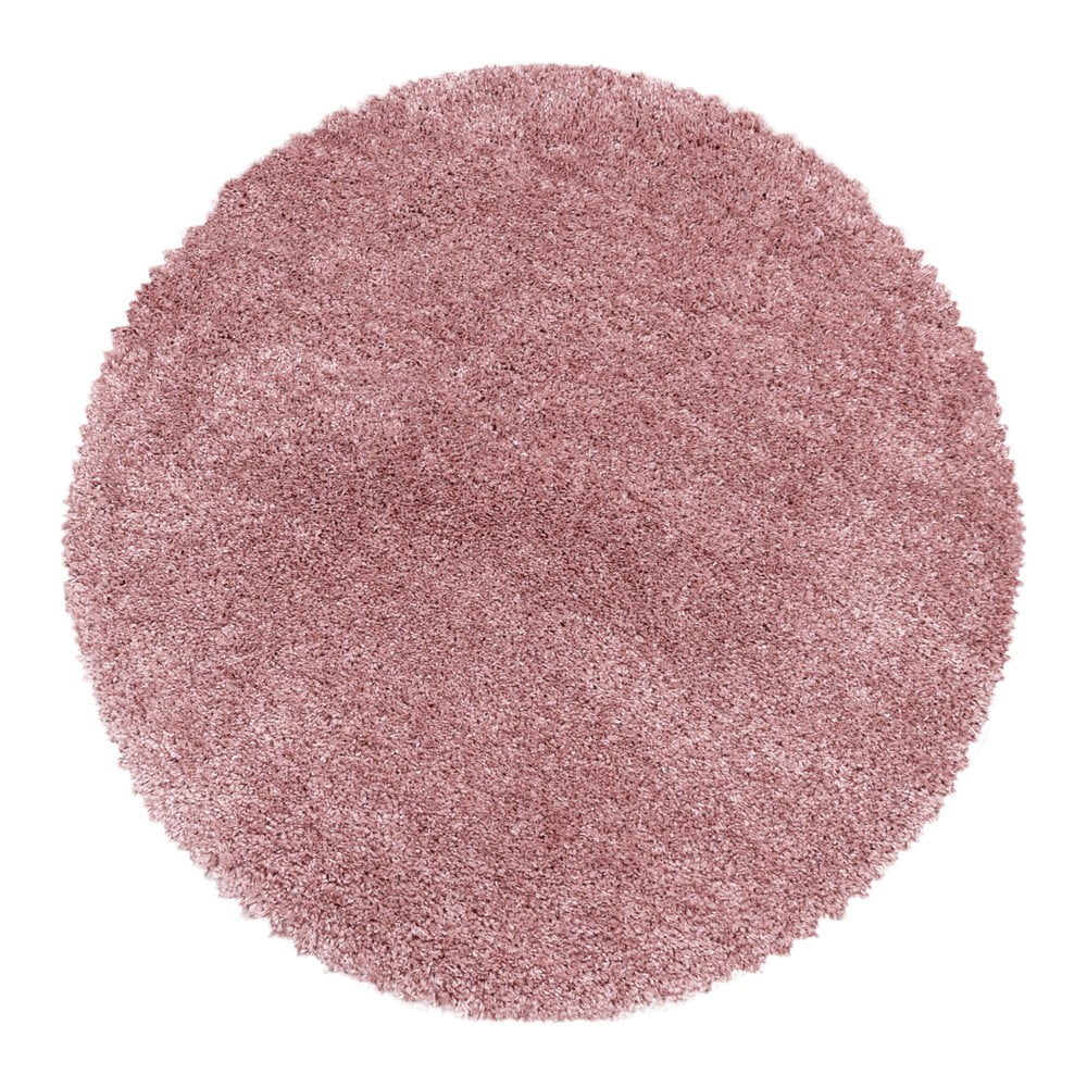 Covor roz rotund ø 120 cm Fluffy – Ayyildiz Carpets