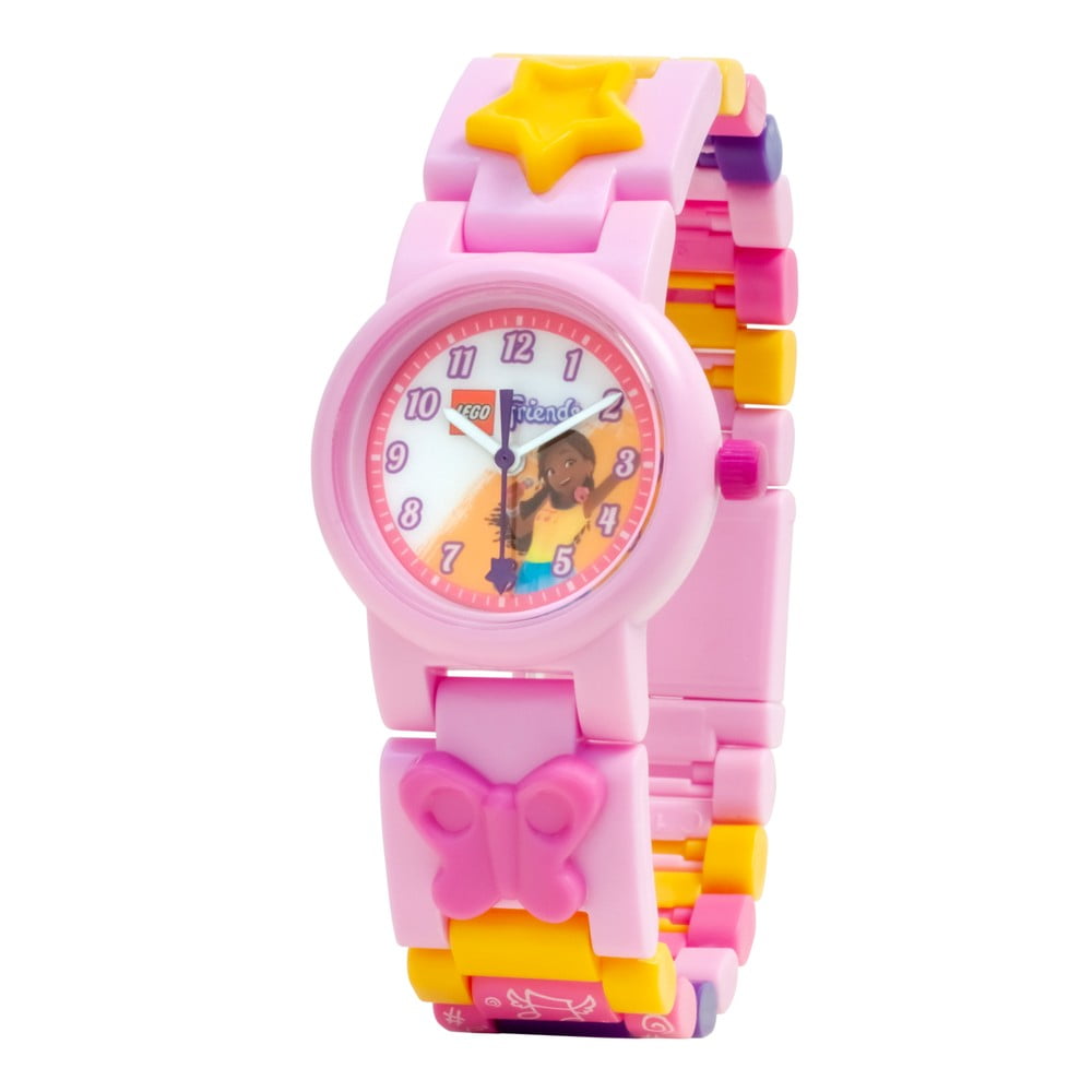 Ceas de mână cu curea pliabilă LEGO® Andrea, roz