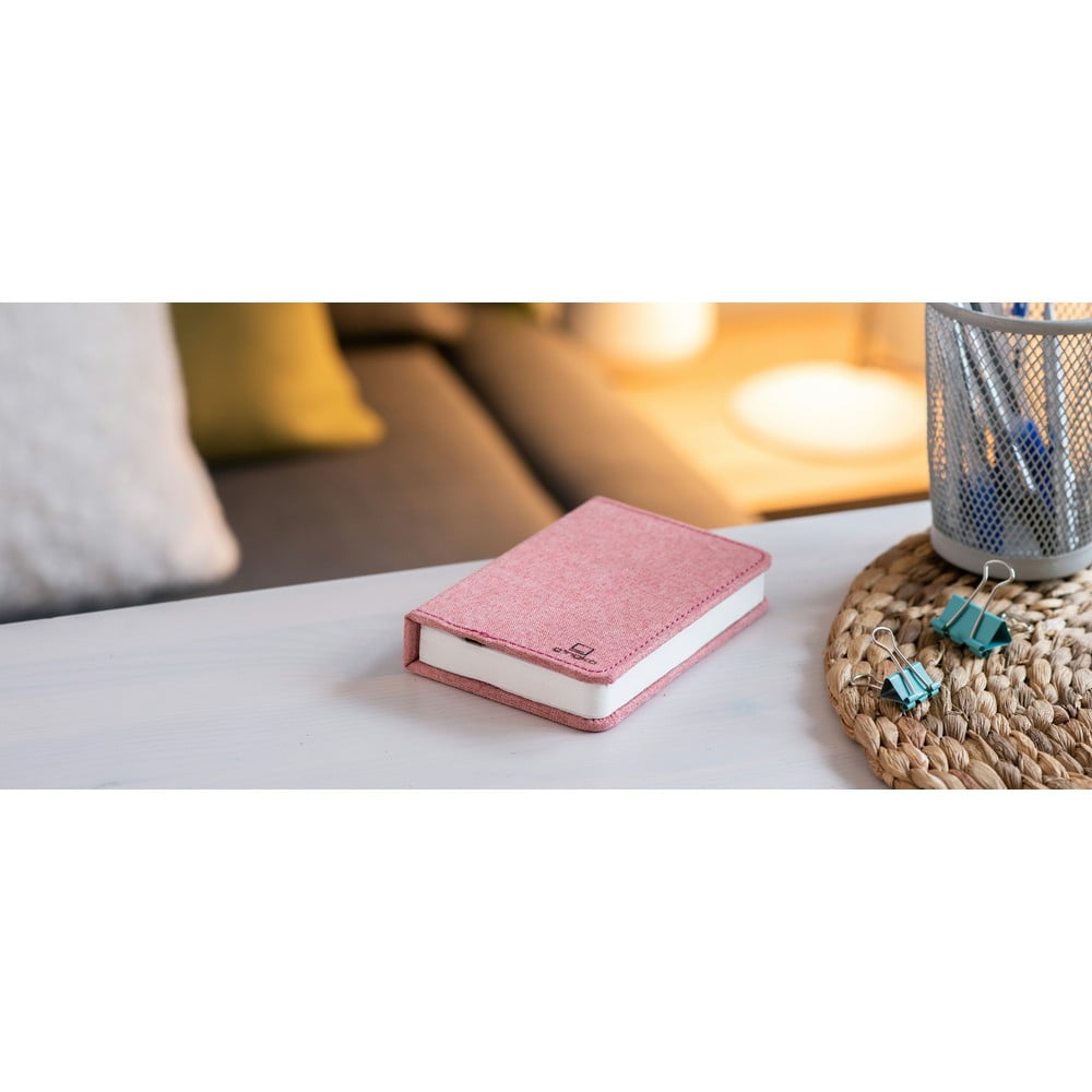 Veioză de birou cu LED Ginko Booklight Mini, formă de carte, roz bonami.ro imagine noua 2022