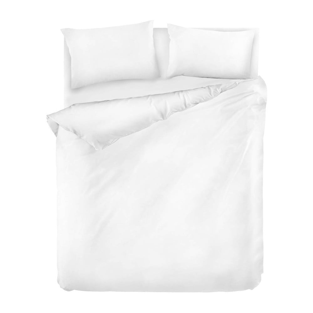 Lenjerie de pat din bumbac ranforce EnLora Home Fresh, 200 x 220 cm, alb bonami.ro