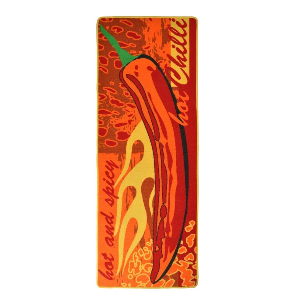 Covor tip traversă de bucătărie Hanse Home Hot Chilli, 67 x 180 cm, roșu