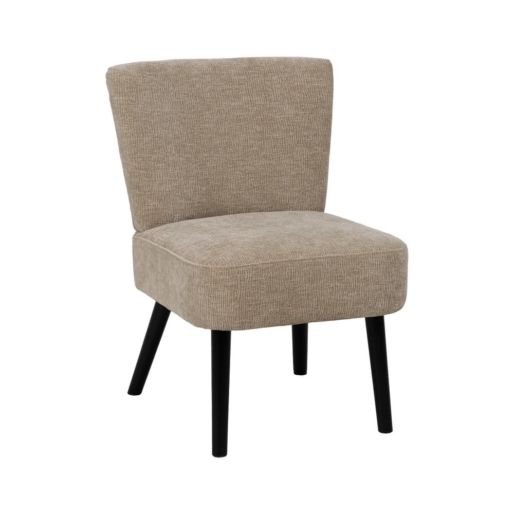 Fotoliu bej cu tapițerie din chenille – Ixia