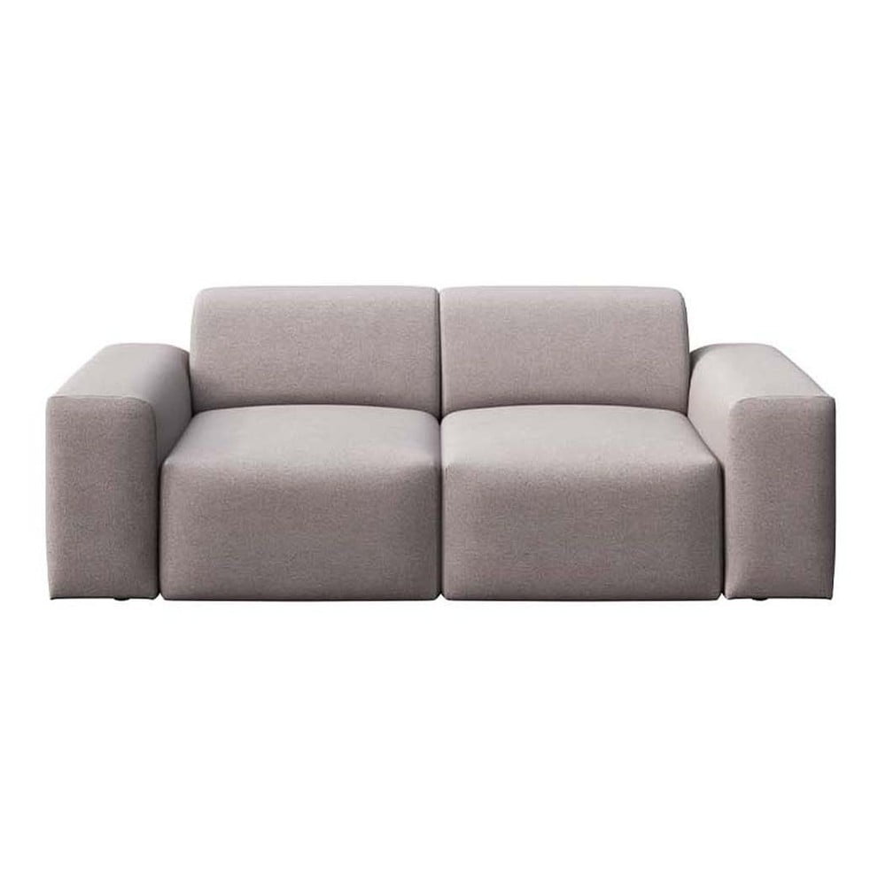 Canapea gri cu tapițerie din catifea 205 cm Villet – Rodier
