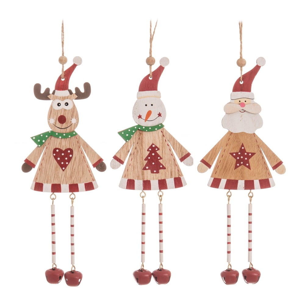  Decorațiuni de Crăciun de agățat în set de 3 bucăți Casa Selección 