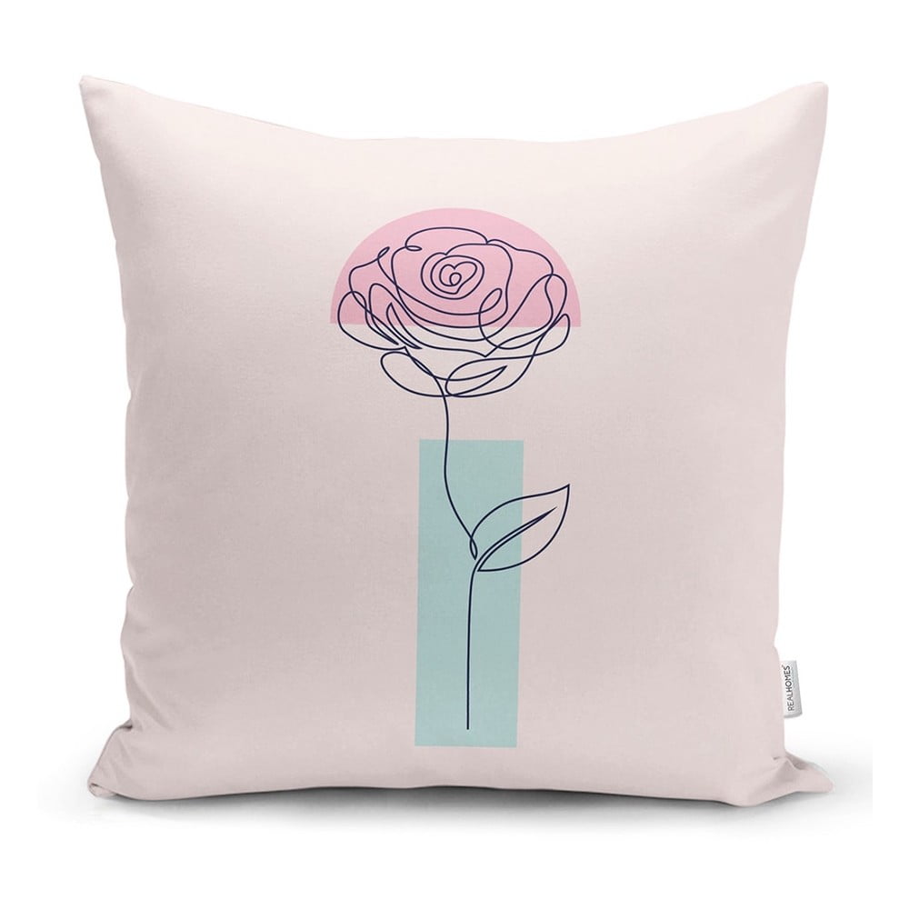 Față de pernă Minimalist Cushion Covers Drawing Flower, 45 x 45 cm bonami.ro imagine noua