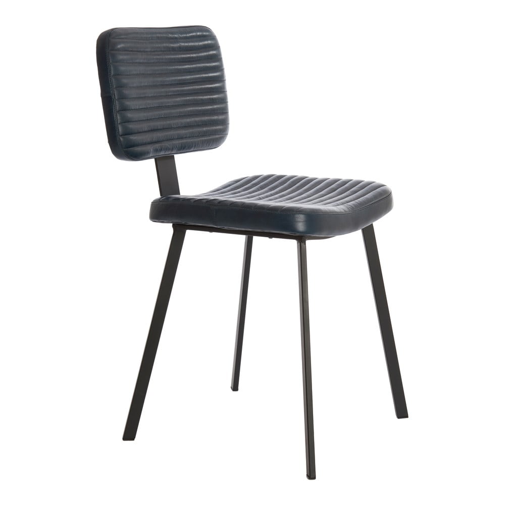 Scaune de dining negre 2 buc. din imitație de piele Masana – Light & Living