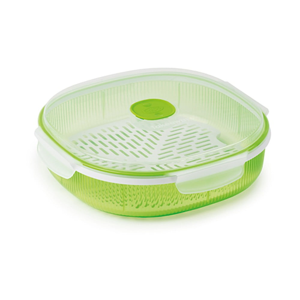 Set pentru gătirea pe aburi în cuptorul cu microunde Snips Dish Steamer, 2 l, verde