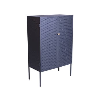 Comodă metalică canett brooks, înălțime 110 cm, negru