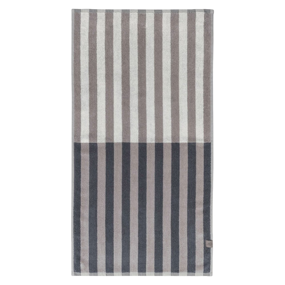 Prosop albastru/gri din bumbac organic 50x90 cm Disorder – Mette Ditmer Denmark