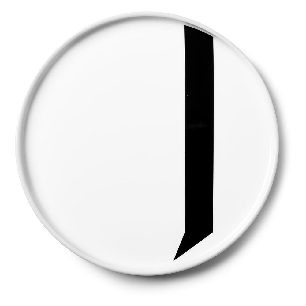 Farfurie desert din porțelan Design Letters J, ø 21,5 cm, alb bonami.ro imagine 2022