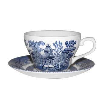 Cană din ceramică Churchill China Blue Willow, 200 ml