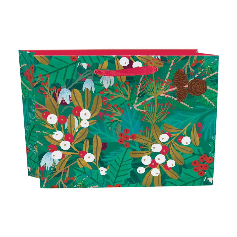 Pungă de cadouri 35x14,5 cm cu model de Crăciun Winter Foliage – Roger la Borde