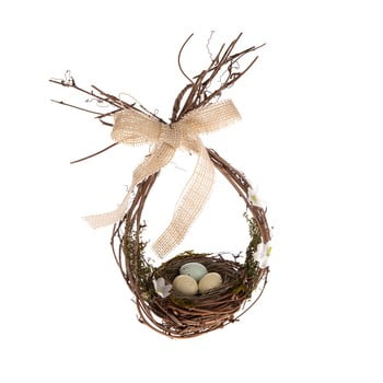 Decorațiune formă cuib dakls, înălțime 26 cm