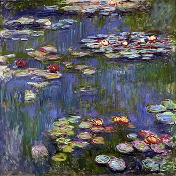 Reproducere tablou claude monet - water lilies, 50 x 50 cm