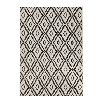 Covor adecvat pentru exterior bougari rio, 80 x 150 cm, maro - alb