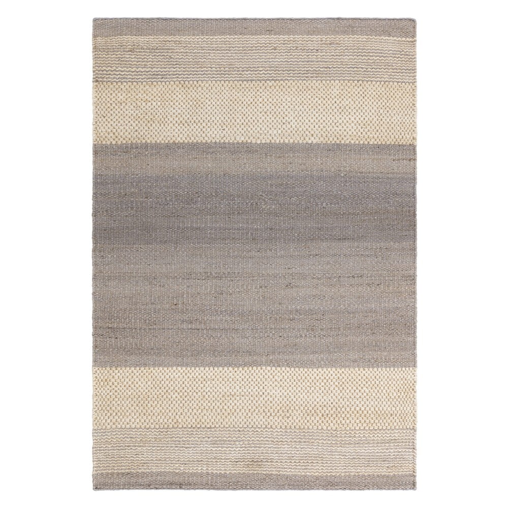 Covor gri/crem reversibil/țesut manual din iută 120x170 cm Cedar – Asiatic Carpets