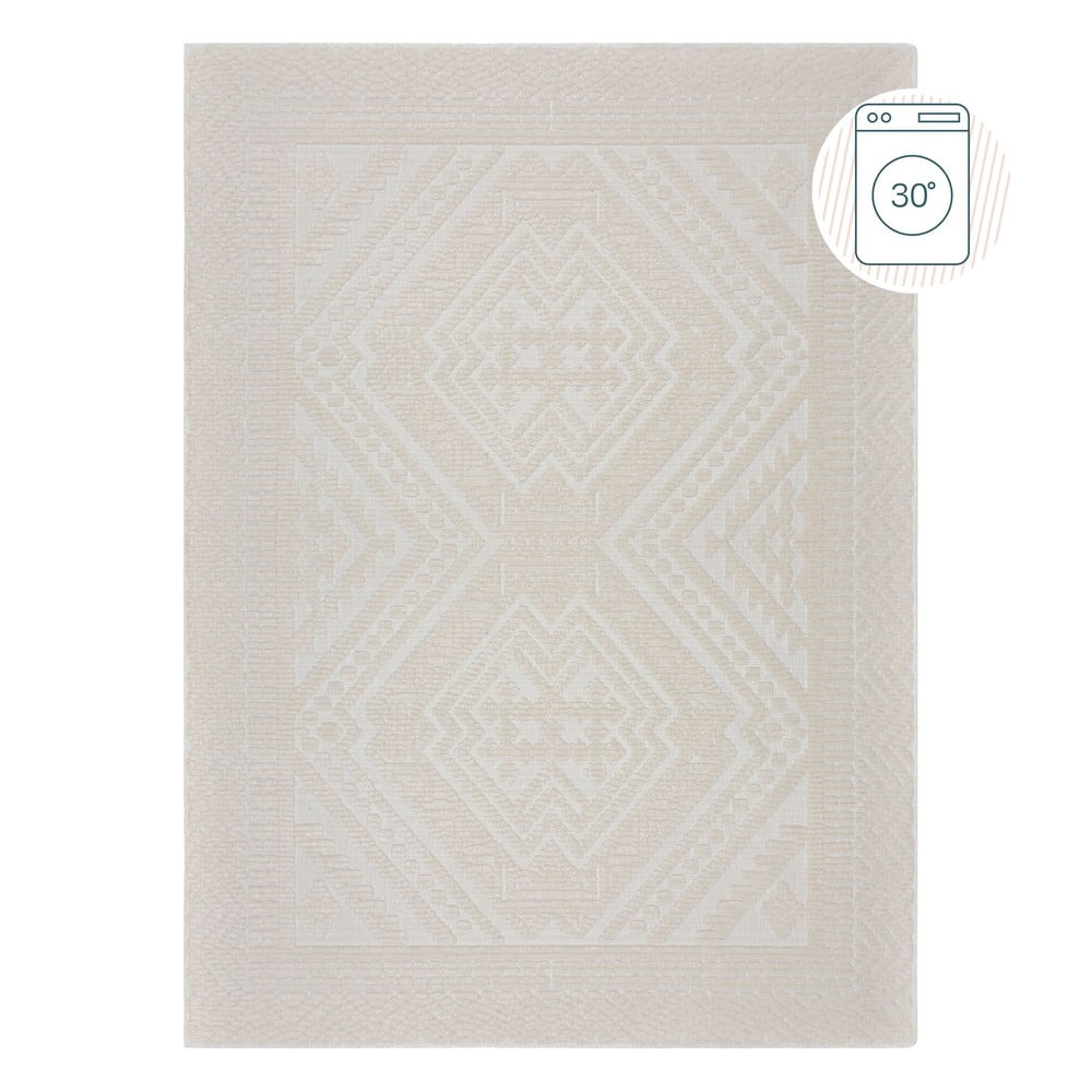 Covor crem lavabil din janilie 80x160 cm Jaipur – Flair Rugs