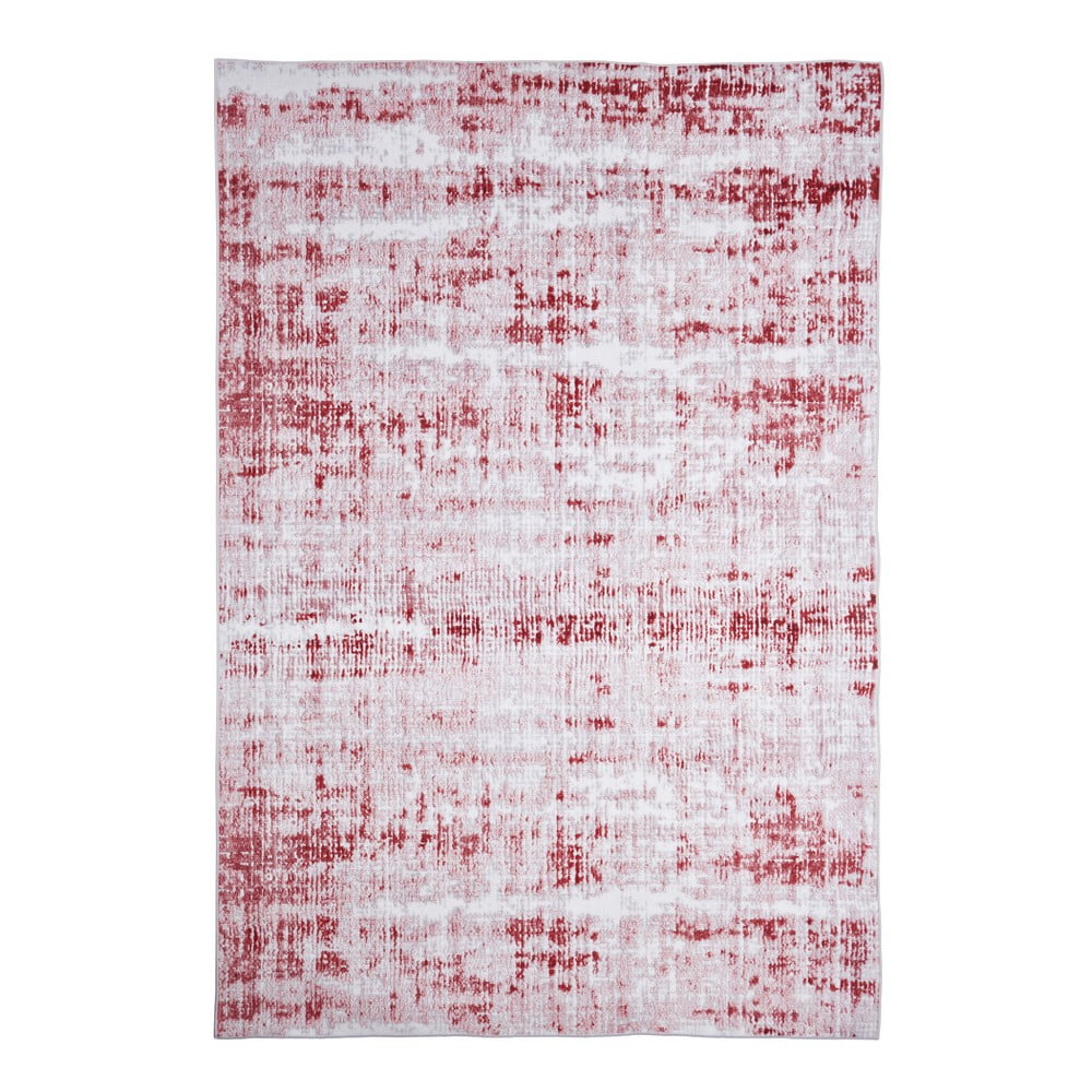 Covor Floorita Abstract Grey Burgundy, 160 x 230 cm, gri - roșu