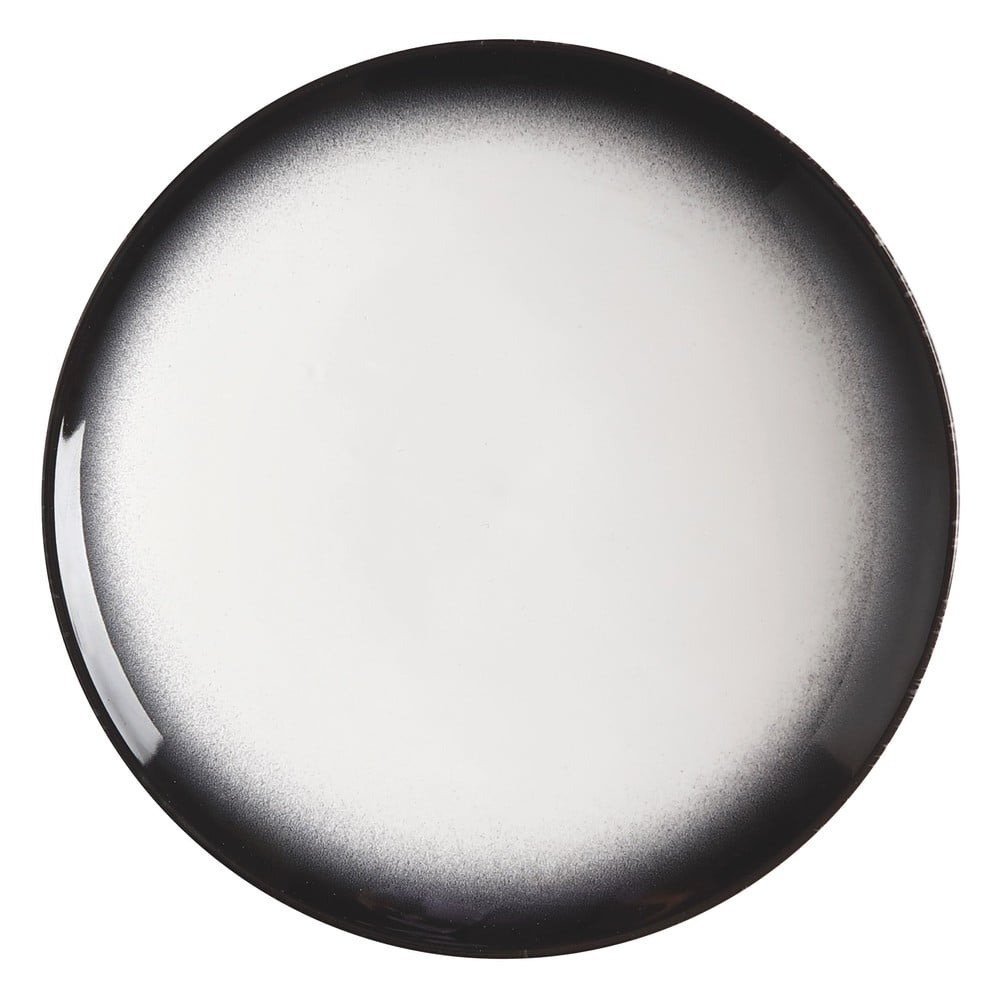 Farfurie din ceramică Maxwell & Williams Caviar, ø 27 cm, alb - negru