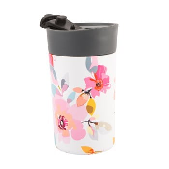 Cană termos navigate floral, 300 ml, roz transparent