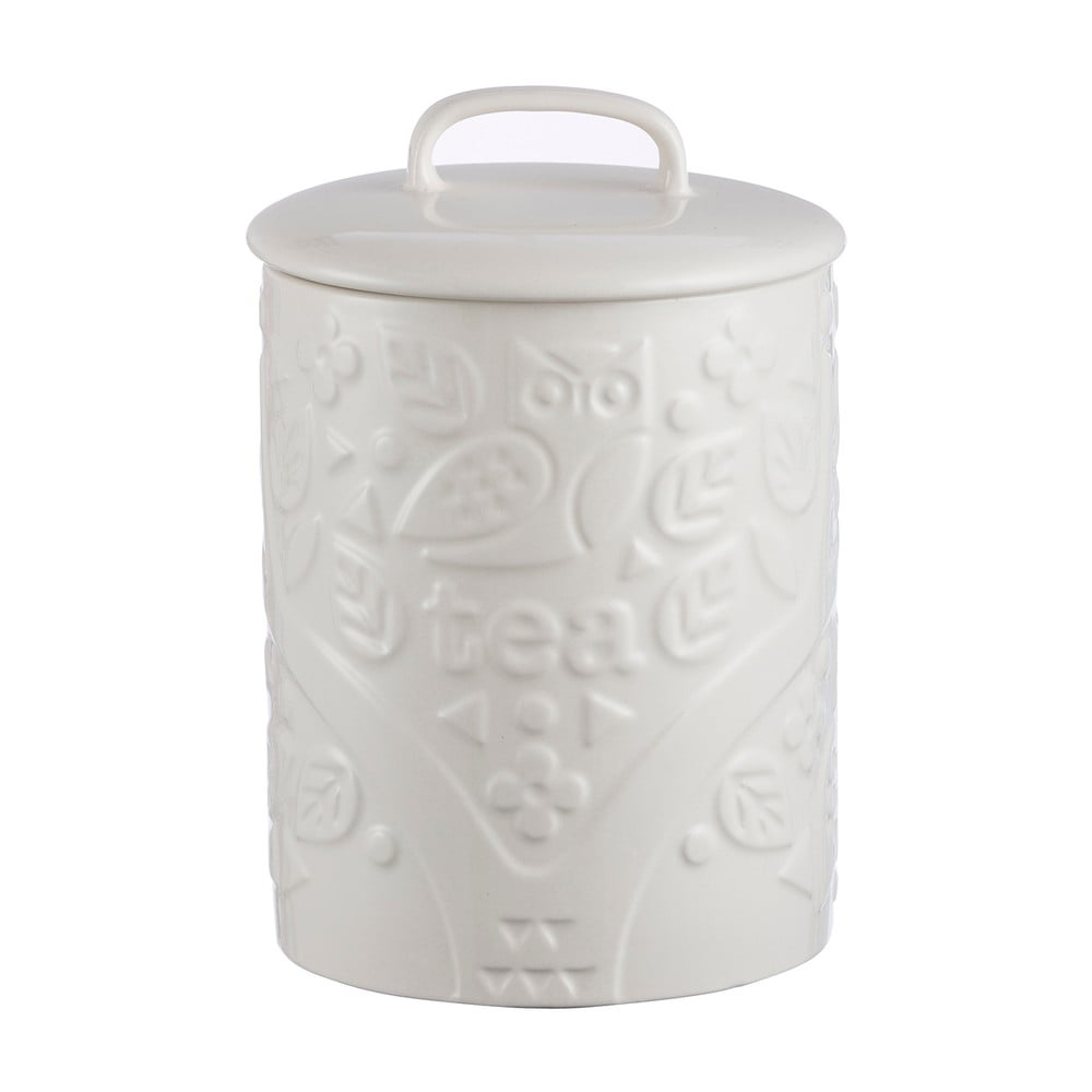 Recipient din ceramică pentru ceai Mason Cash In the Forest, 740 ml, alb