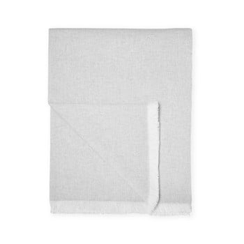 Pled din amestec de bumbac euromant summer linen, 140 x 180 cm, gri deschis