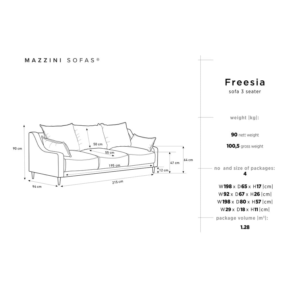 Canapea extensibilă cu spațiu de depozitare Mazzini Sofas Freesia, gri închis bonami.ro imagine noua somnexpo.ro