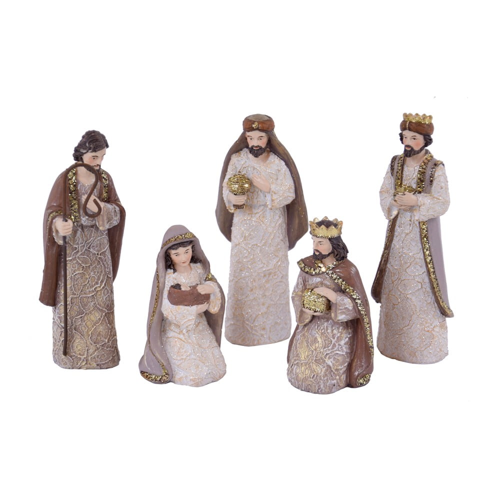 Set de 5 decorațiuni de crăciun ego dekor bethlehem