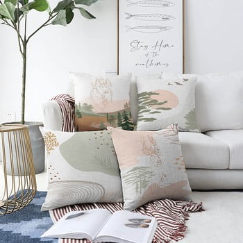 Set 4 fețe de pernă minimalist cushion covers scenery, 55 x 55 cm
