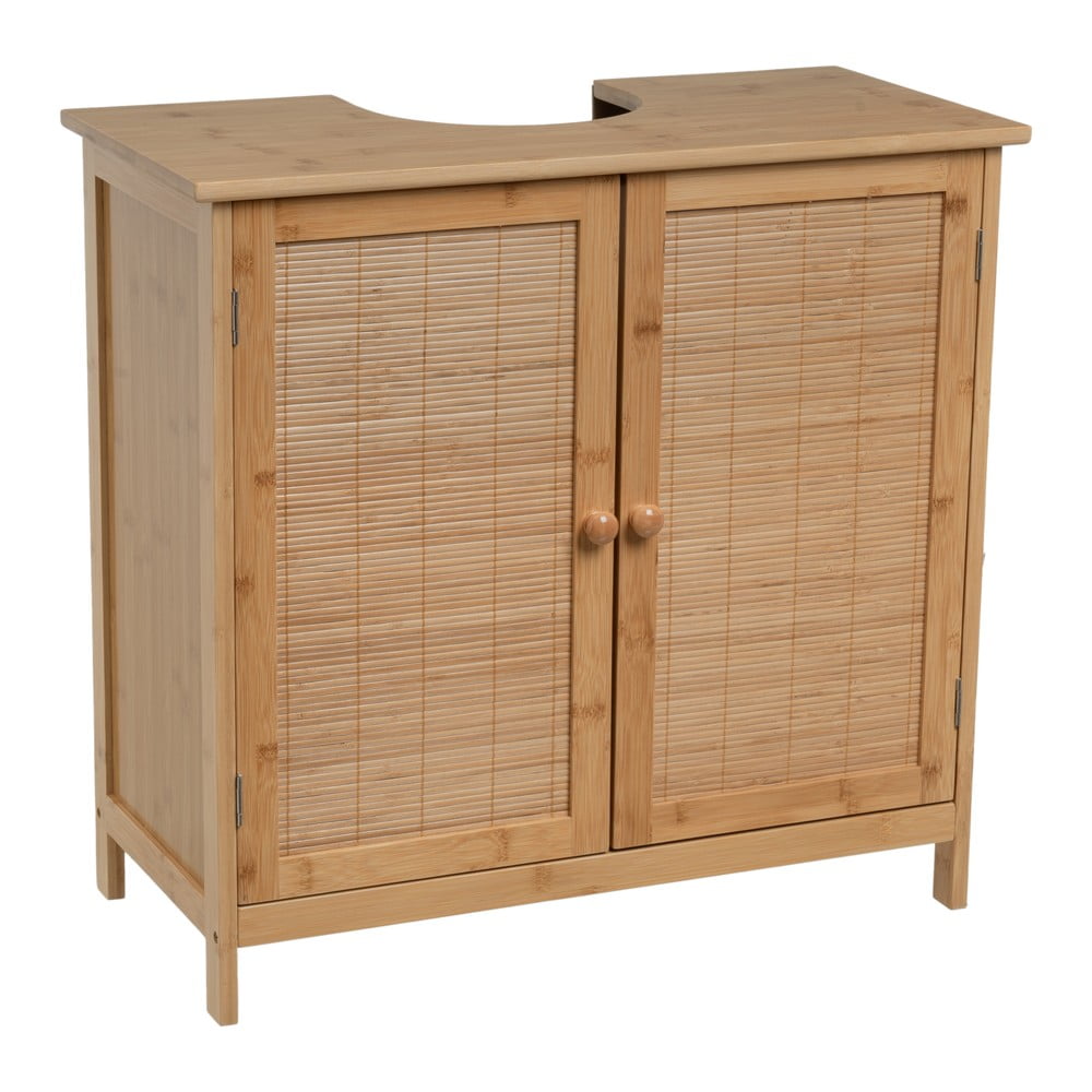 Dulap sub chiuvetă în culoare naturală din bambus 63x60 cm – Casa Selección