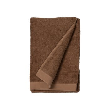 Prosop din bumbac froté södahl wood, 140 x 70 cm, roșu - maro