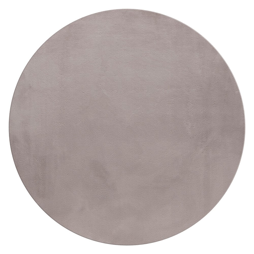 Covor bej lavabil rotund ø 120 cm Pouffy – Ayyildiz Carpets