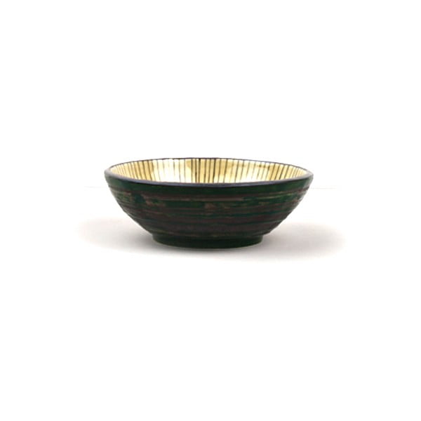 Bol din ceramică MIJ, ø 13 cm, verde-galben