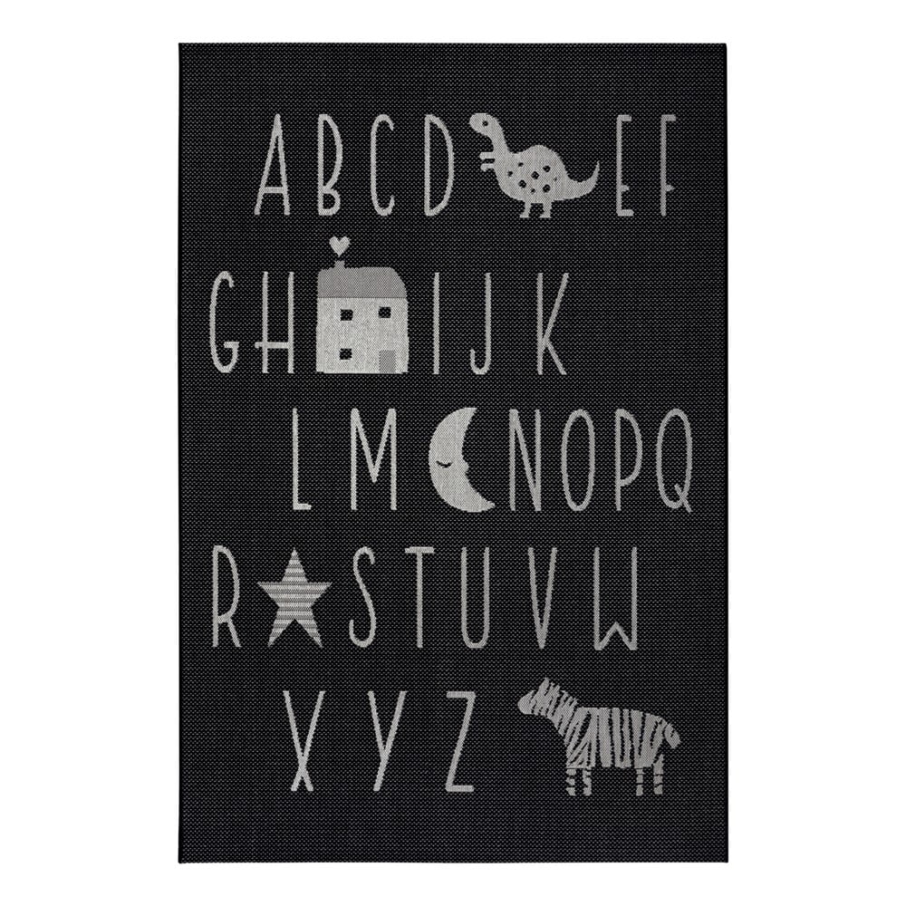 Covor copii Ragami Letters, 160 x 230 cm, negru bonami.ro pret redus