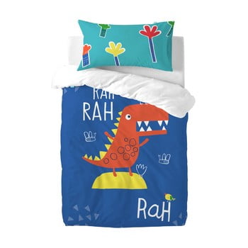 Lenjerie de pat din bumbac pentru copii moshi moshi funnysaurus, 115 x 145 cm