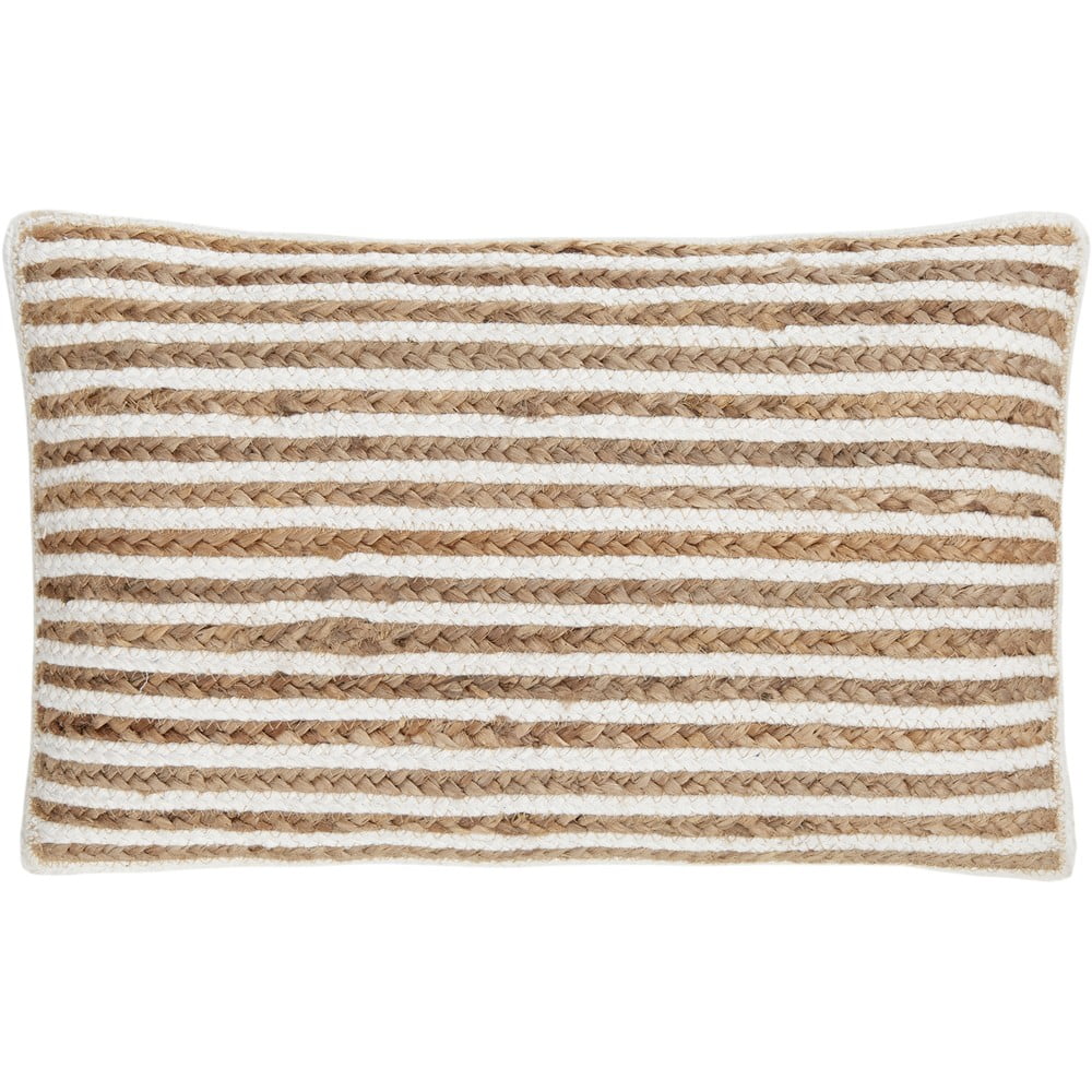 Față de pernă decorativă din iută westwing collection faeka, 30 x 50 cm, alb