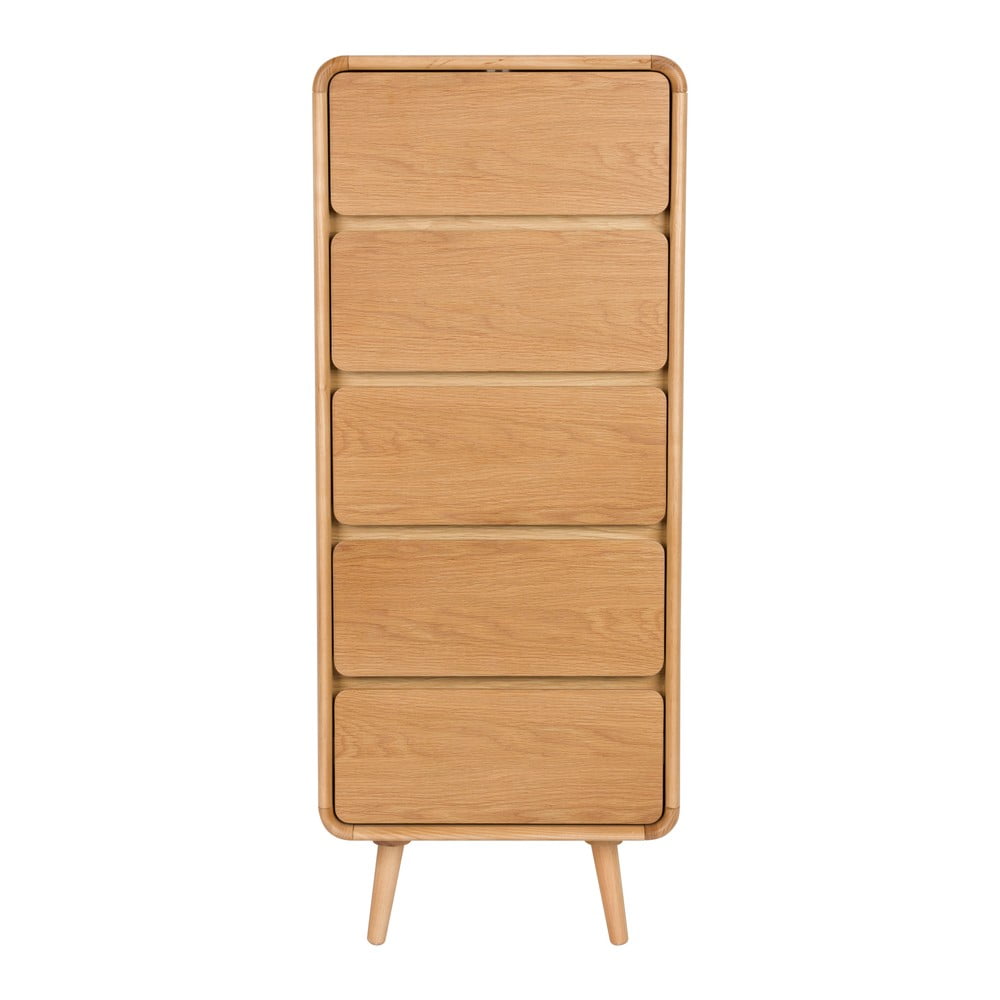 Comodă în culoare naturală din lemn de frasin 45x112x40 cm Rise – Zuiver